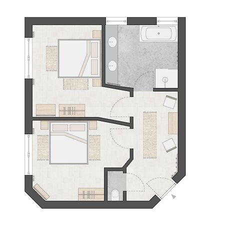 פיס Hotel Garni Hubertushof מראה חיצוני תמונה